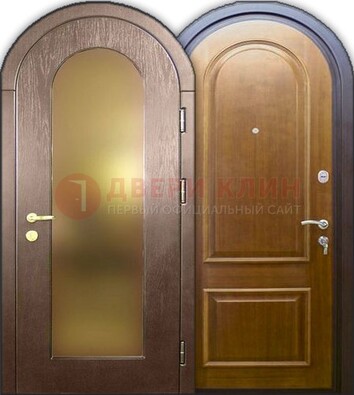 Металлическая арочная дверь ДА-12 в банк в Костроме