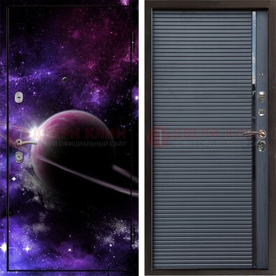 Металлическая дверь с фотопечатью Сатурна ДФ-20 в Подольске