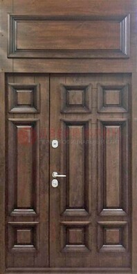 Классическая входная дверь с верхней фрамугой ДФГ-15 в Подольске