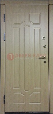 Светлая железная дверь с МДФ ДМ-21 в дом в Подольске
