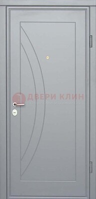 Белая железная дверь с МДФ ДМ-29 в квартиру в Подольске