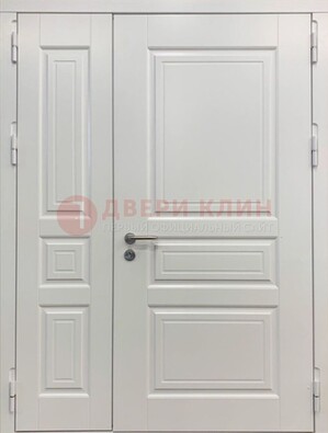 Полуторная светлая металлическая дверь с МДФ ДМ-336 в Щелково