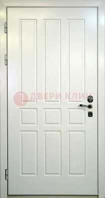 Белая стальная дверь с МДФ ДМ-36 в Подольске
