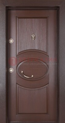 Железная дверь с массивом дуба в стиле классика ДМД-55 в Подольске