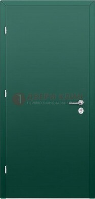 Зеленая стальная дверь с нитроэмалью ДН-6 в Подольске