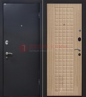 Черная металлическая дверь с порошковым покрытием ДП-157 в Подольске