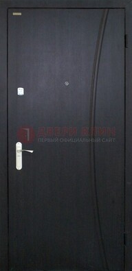 Черная стальная дверь с порошковым покрытием ДП-186 в Подольске