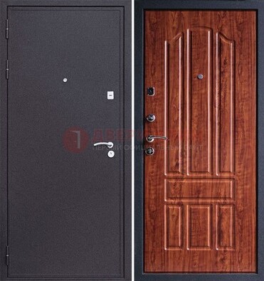 Темная стальная дверь с порошковым напылением ДП-188 в Электростали