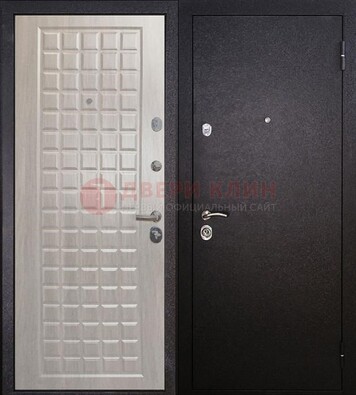 Черная входная дверь с порошковым покрытием ДП-206 в Подольске