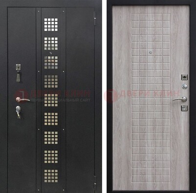 Железная дверь с порошковым покрытием Медный антик/Капучино  ДП-233 в Подольске