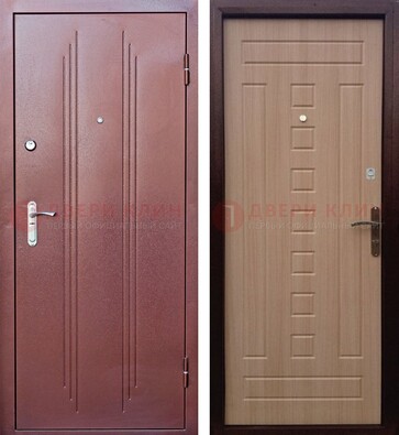 Стальная дверь с порошковым напыление цвета медный антик ДП-249 в Подольске