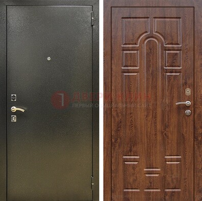 Металлическая дверь Темное серебро с порошковым покрытием и МДФ ДП-271 в Подольске