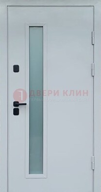 Светлая железная дверь с порошковым напылением ДП-303 в Подольске