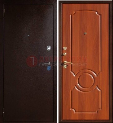 Темная железная дверь с порошковым напылением ДП-46 в Подольске