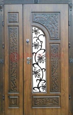 Морозостойкая металлическая парадная дверь ДПР-12 в Подольске