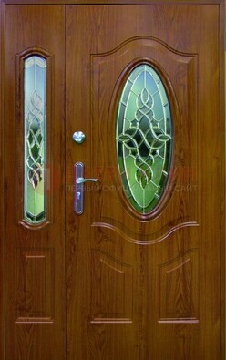 Парадная дверь со стеклянными вставками ДПР-73 для дома в Подольске