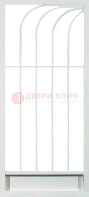 Белая металлическая решетчатая дверь ДР-17 в Подольске