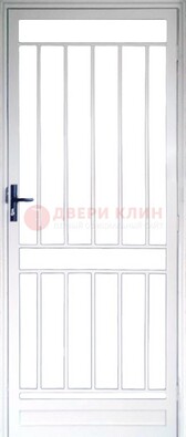Железная решетчатая дверь белая ДР-32 в Подольске