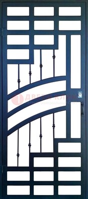 Современная металлическая решетчатая дверь ДР-38 в Подольске
