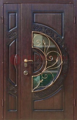 Полуторная железная дверь Винорит в классическом стиле ДСК-272 в Подольске