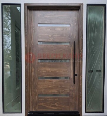 Железная дверь с виноритом и фрамугами ДВТ-189 в Подольске