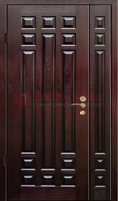 Коричневая металлическая дверь с виноритом ДВТ-20 в Подольске