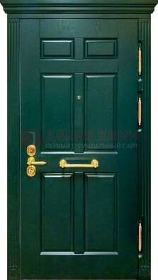 Классическая зеленая дверь с виноритом на улицу ДВТ-248 в Подольске