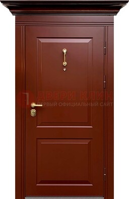 Красная железная дверь винорит для частного дома ДВТ-251 в Подольске