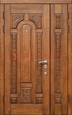 Полуторная железная дверь винорит для дома ДВТ-252 в Подольске