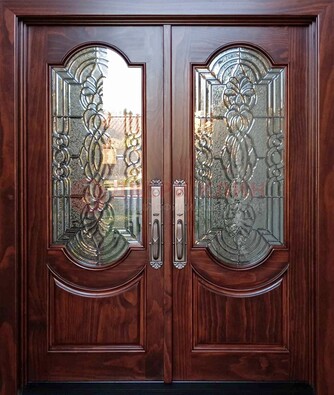Классическая железная дверь с массивом дуба для входа ВЖ-23 в Подольске